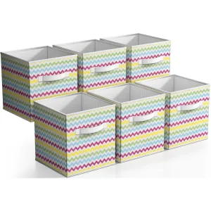 11" Cube Storage Bins (6 Pack Print)