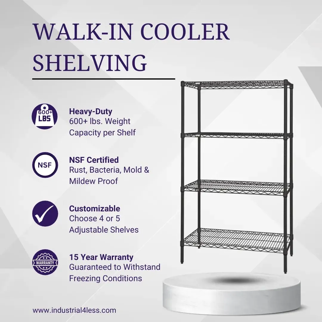 24" x 30" Walk In Cooler and Freezer Wire Shelving Unit