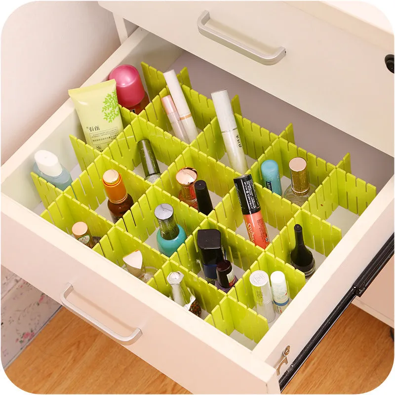 3pcs Makeup Cosmetics Adjustable Drawer Organizer