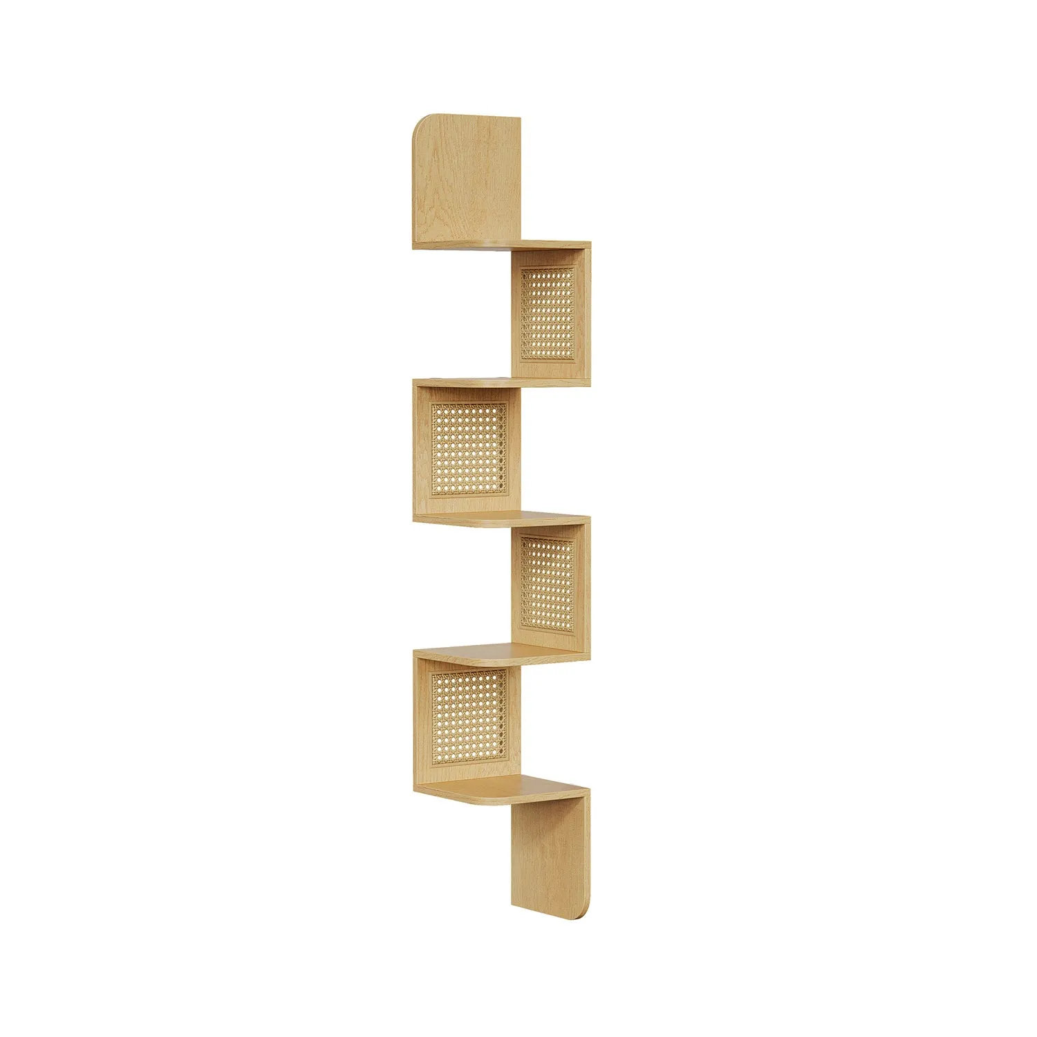 5-Tier Wall-Mounted Corner Shelf