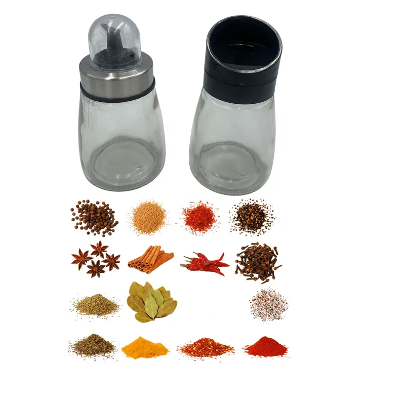 5pcs Seasoning bottles in a Rack