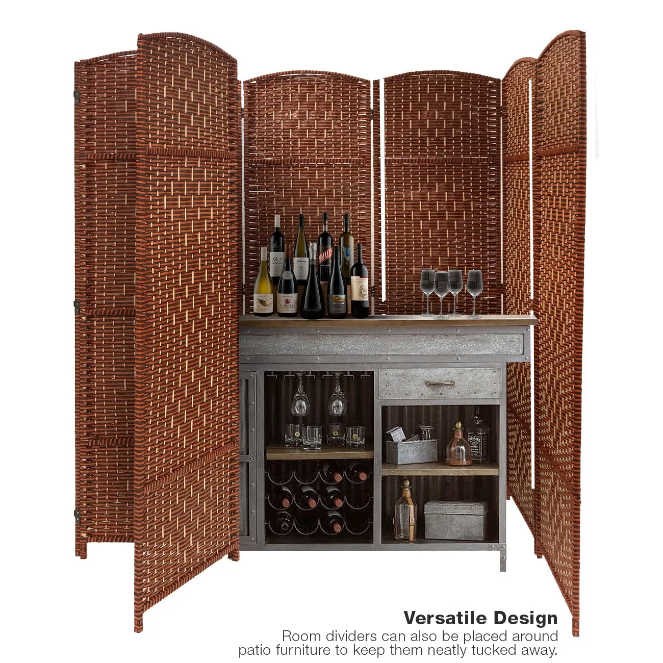 8 Panel Room Divider (Double Hinged)