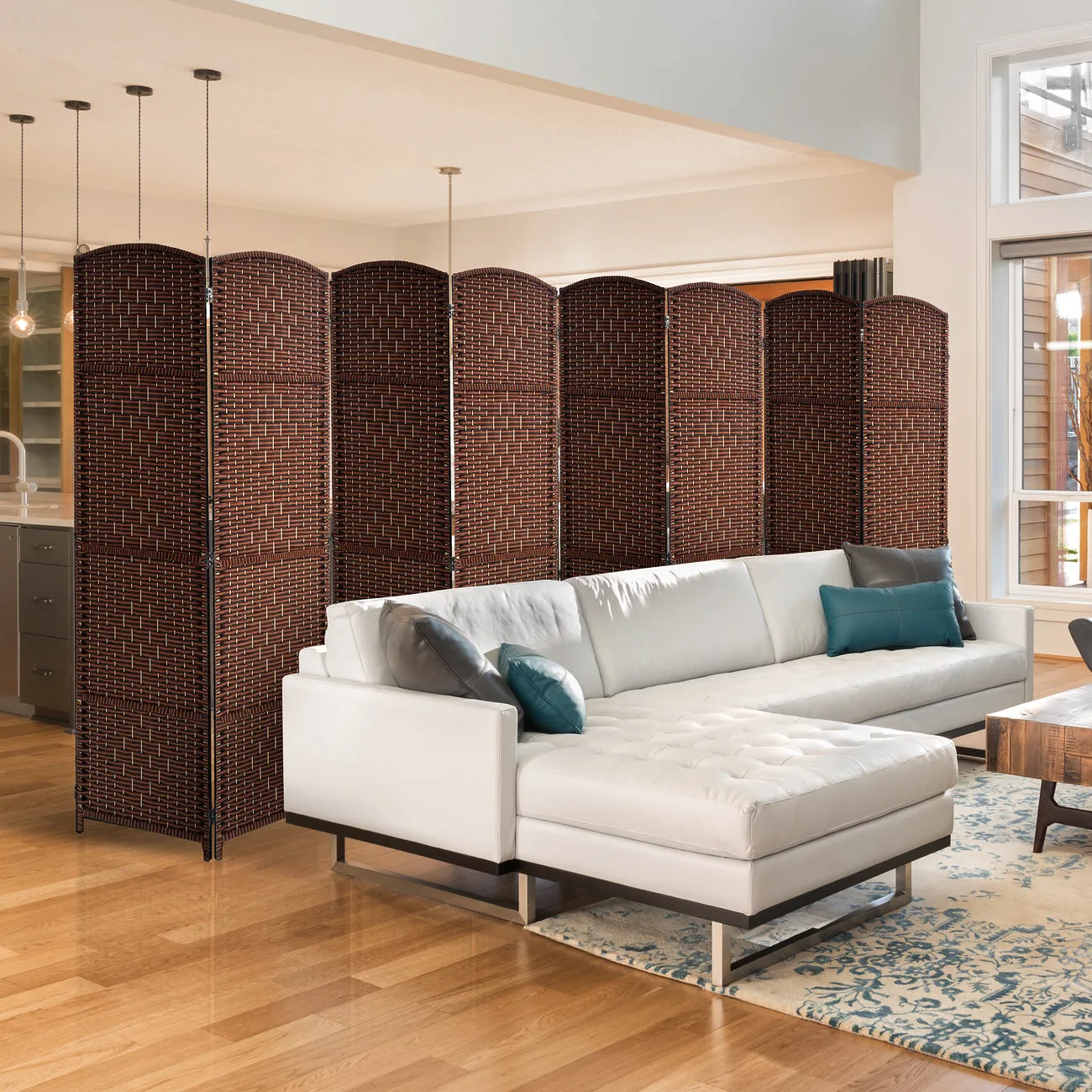 8 Panel Room Divider (Double Hinged)