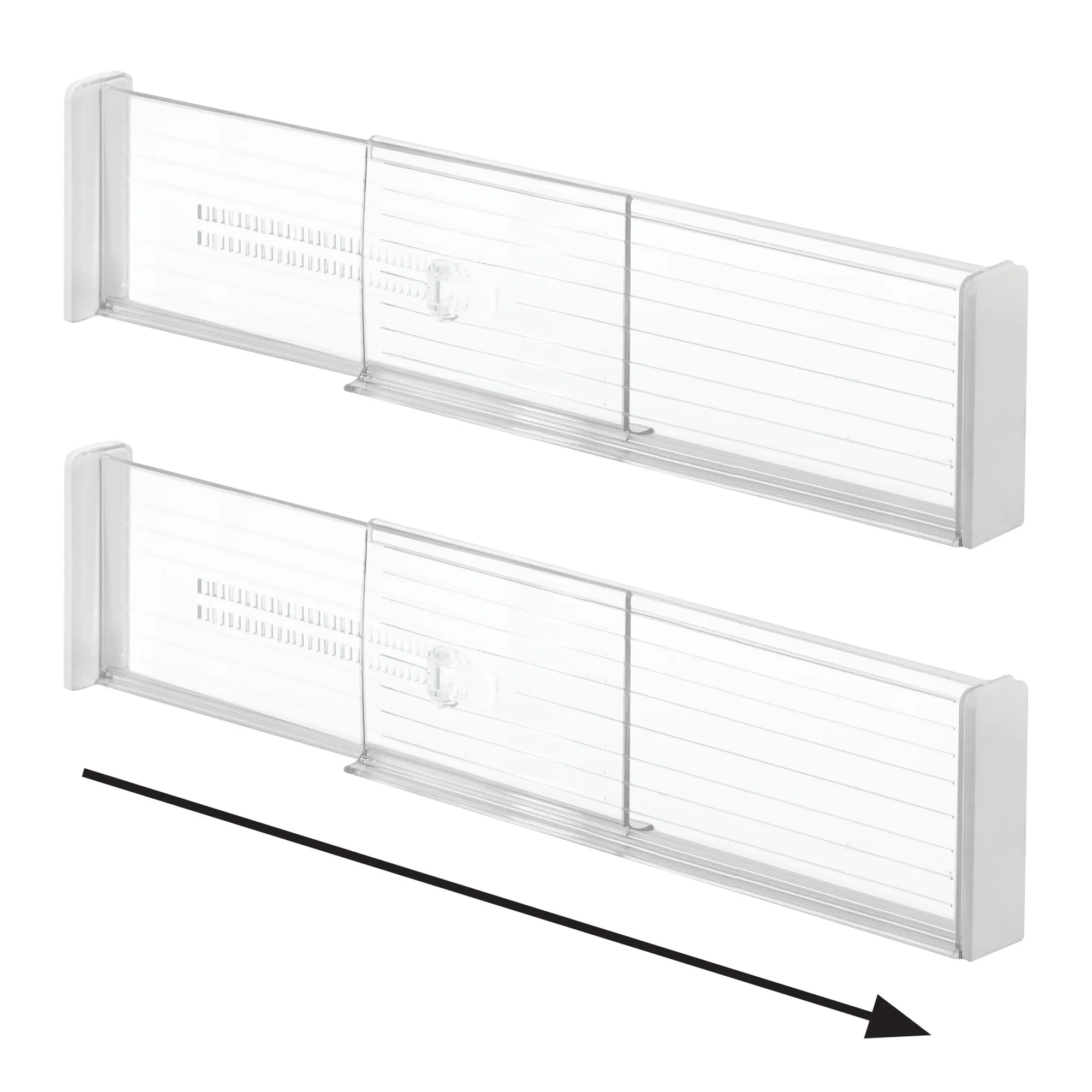 Adjustable Drawer Dividers  4 "High   Set of 2