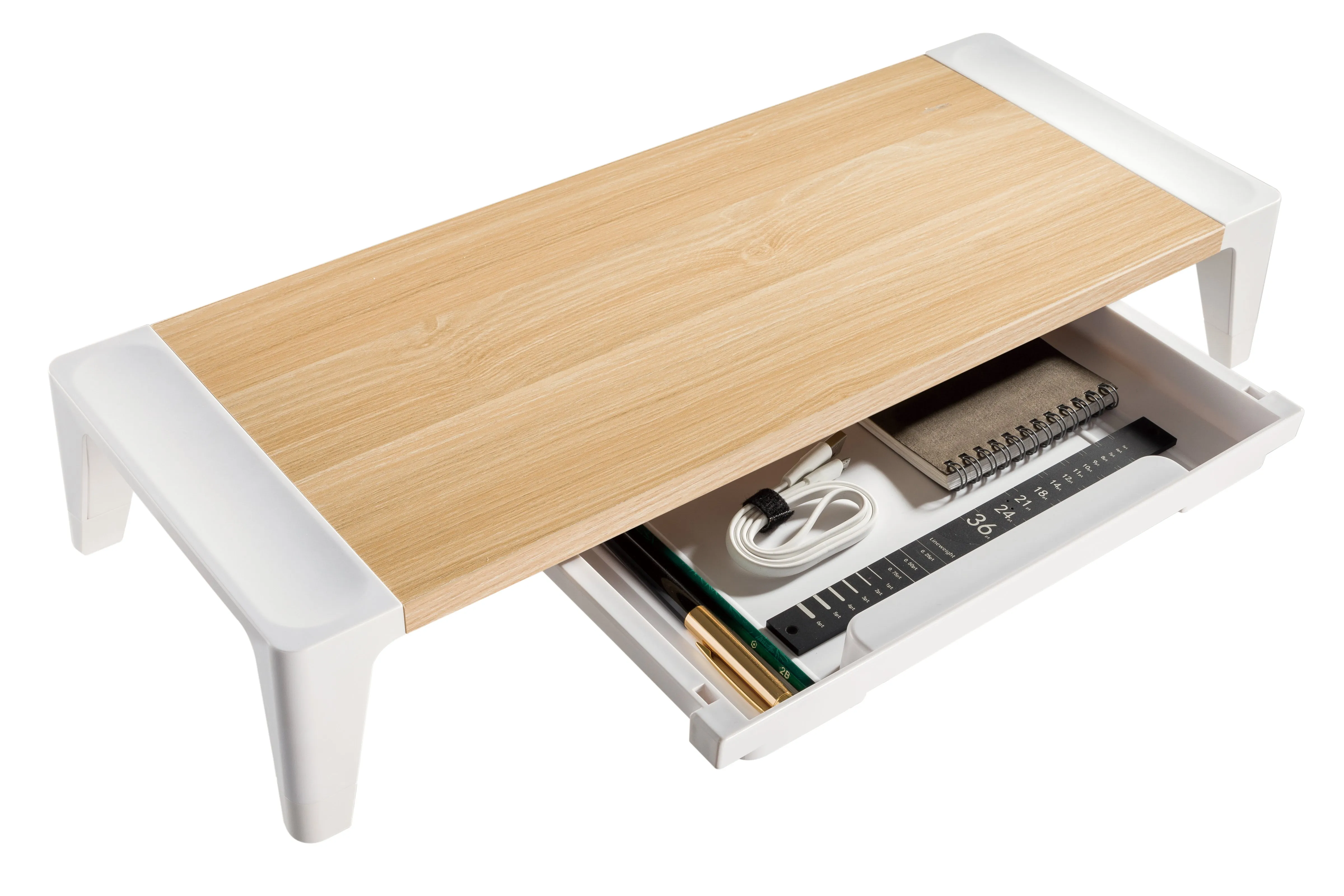 Adjustable Laptop Desk with Drawer