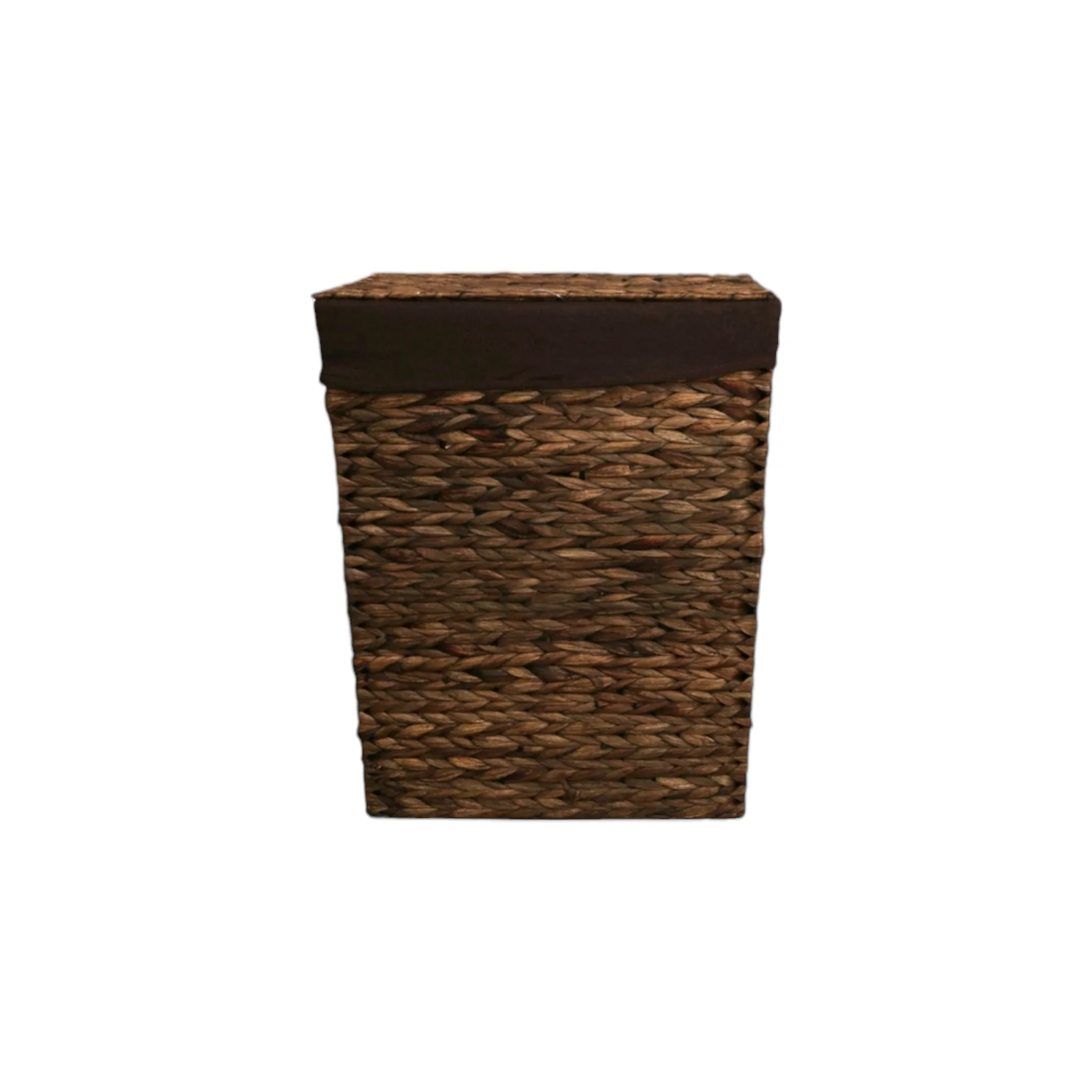 Aqua Laundry Basket Brown Wicker 3pc Set