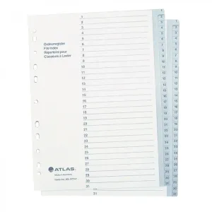 Atlas 1-31 Plastic Divider A4