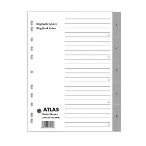 Atlas 1-6 Plastic Divider A4