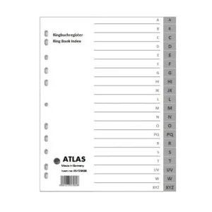 Atlas A-Z Plastic Divider A4