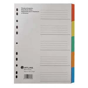 Atlas Manila A4 10-Part Divider Multicolor