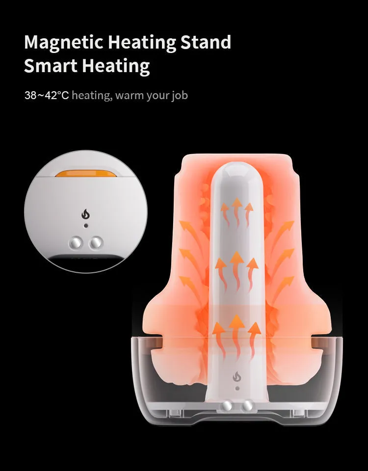 Automatic Male Masturbator MONSTER PUB Smart Pressure-Sensing Male Masturbator Cup Penis Massager Trainer Ribbed 3D Tunnel