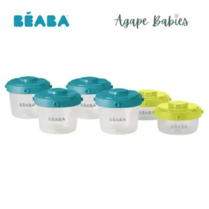 Beaba Portion Clips 60/120 ml (4m ) Pack of 6 - Blue/Neon