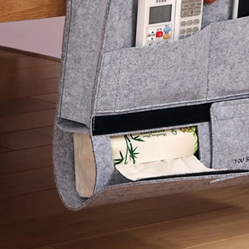 Bedside Felt Storage Bag For Books & Accessories