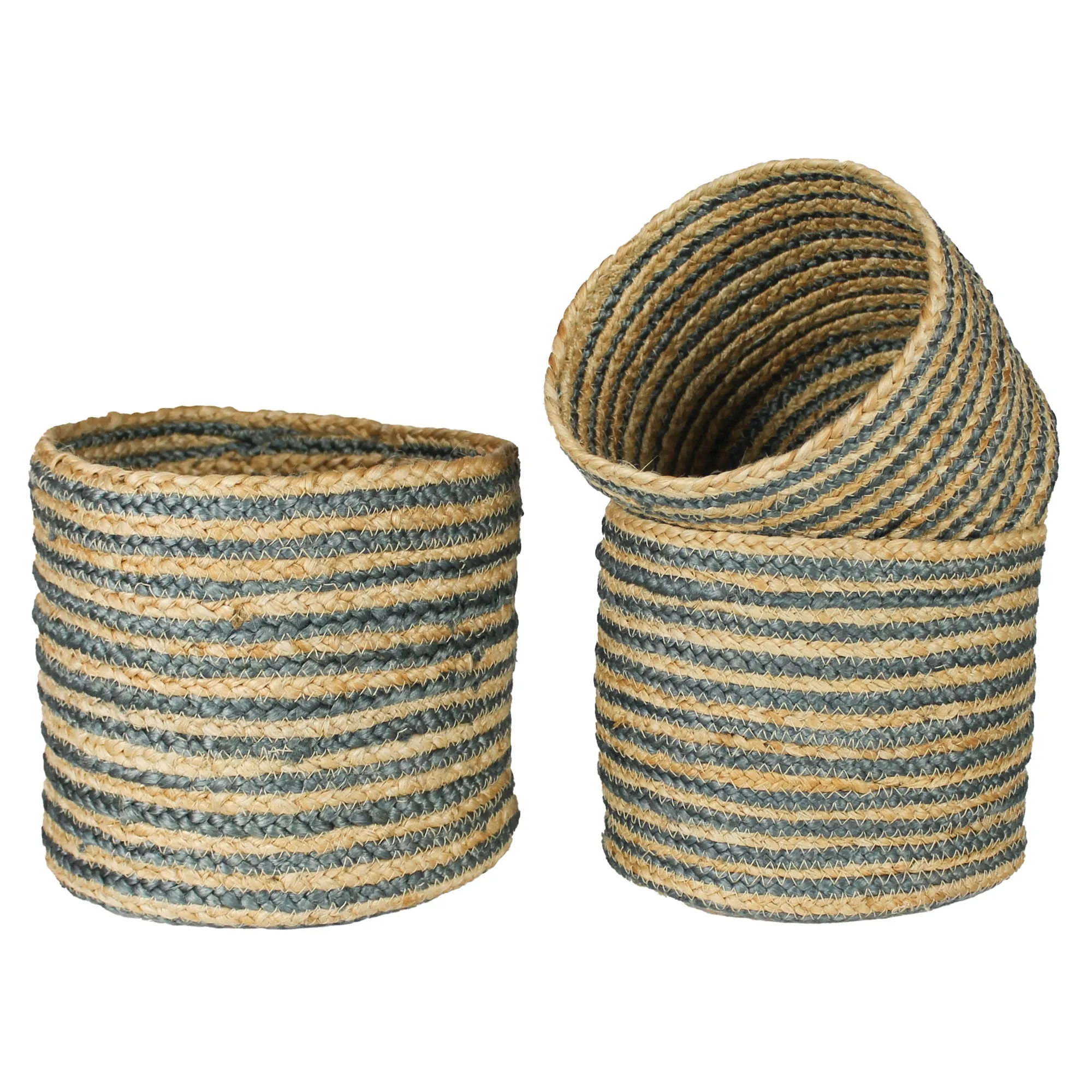 Bossa Hemp Baskets, Set of 3 By HomArt