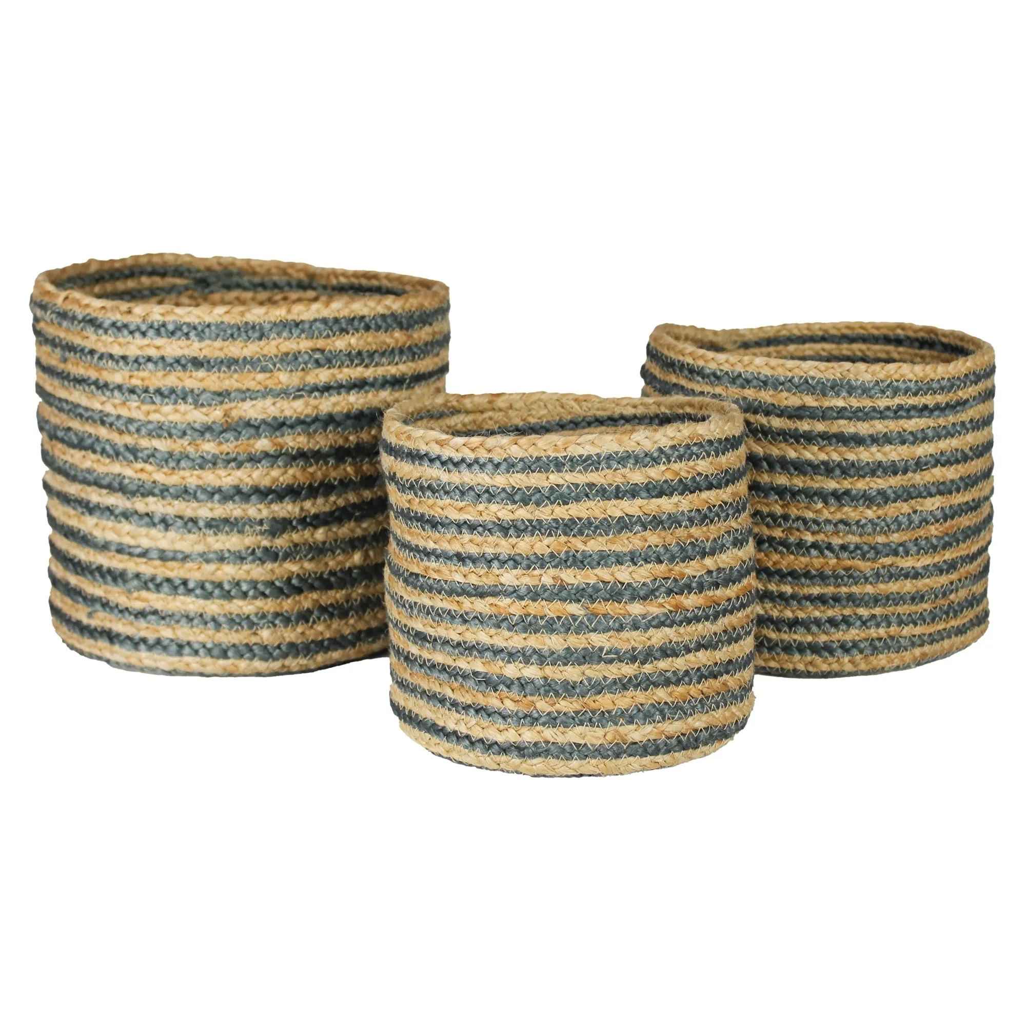 Bossa Hemp Baskets, Set of 3 By HomArt