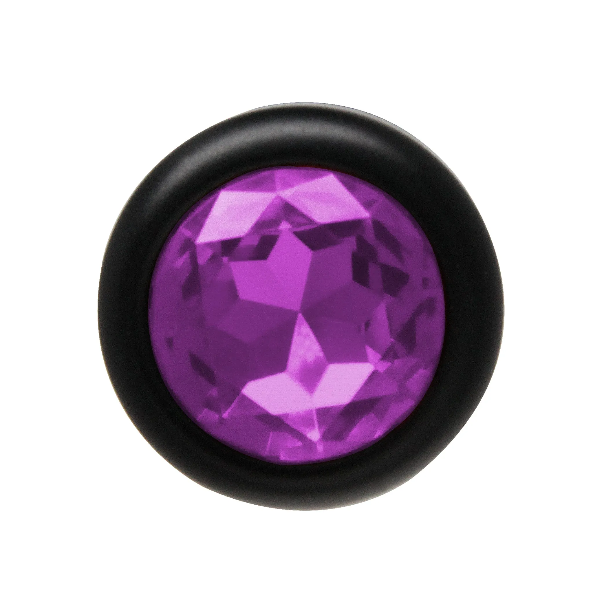 BOTTOM JEWELS BLACK ALLOY W/ PURPLE JEWEL MEDIUM PLUG