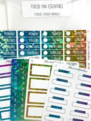 BUNDLE - Fun Foiled Essentials! (Sticker Bundle)