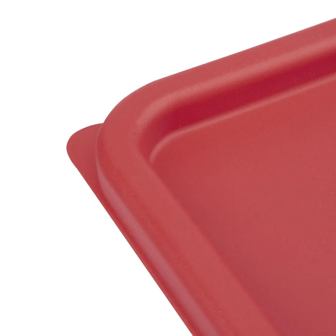 CF042 Vogue Square Food Storage Container Lid Red Large