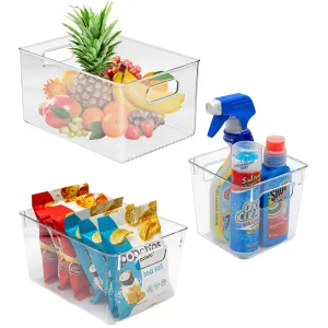 Clear Container Bin Set (3 Pack)