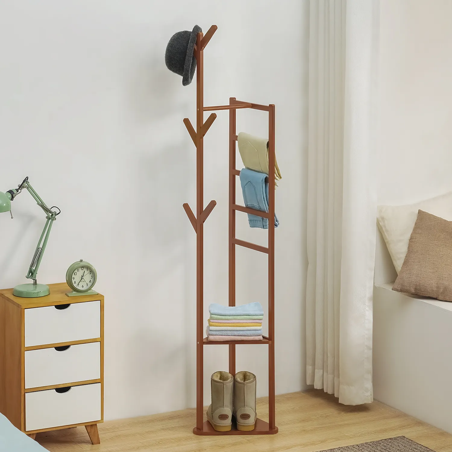 Coat Tree Stand - with Pants Rack