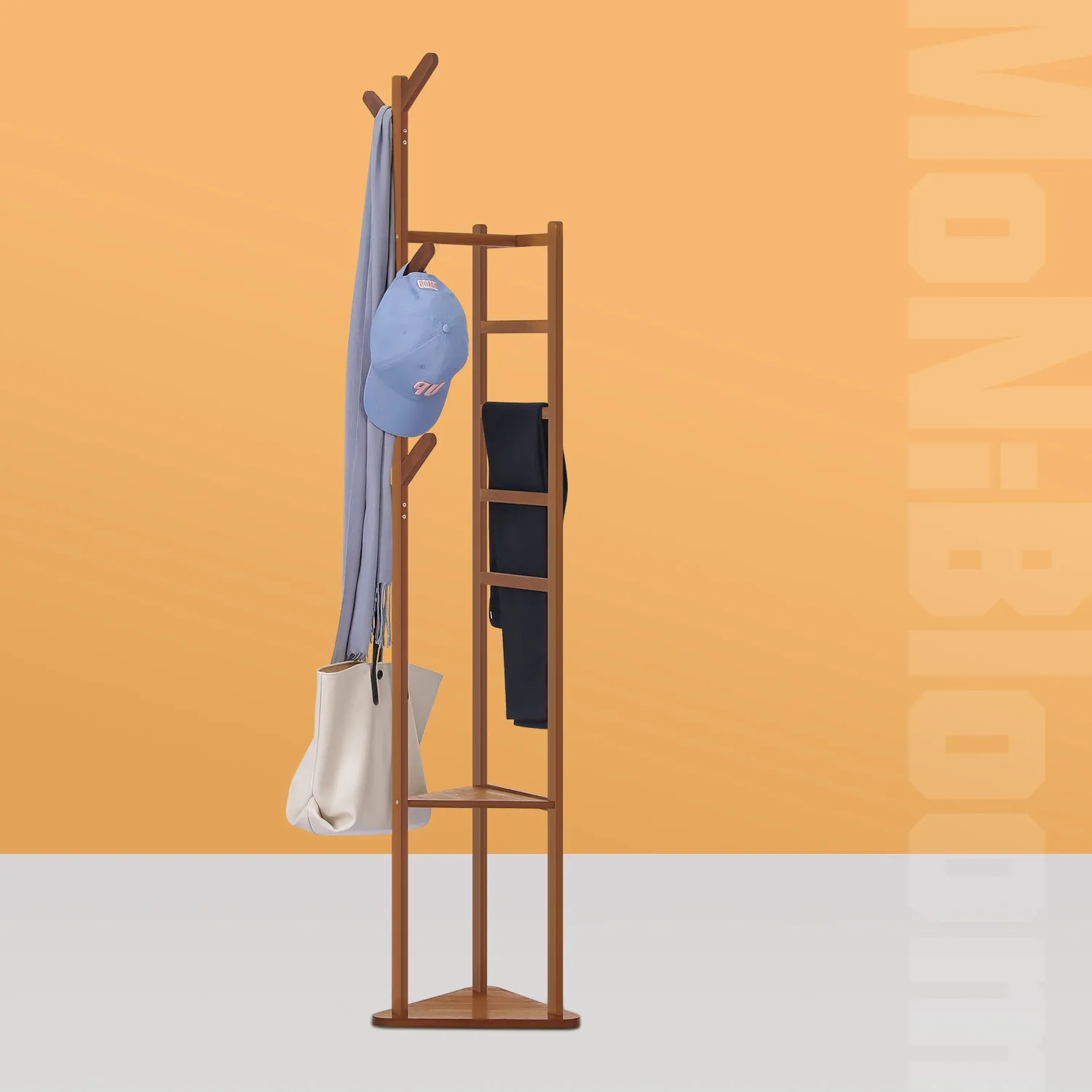 Coat Tree Stand - with Pants Rack