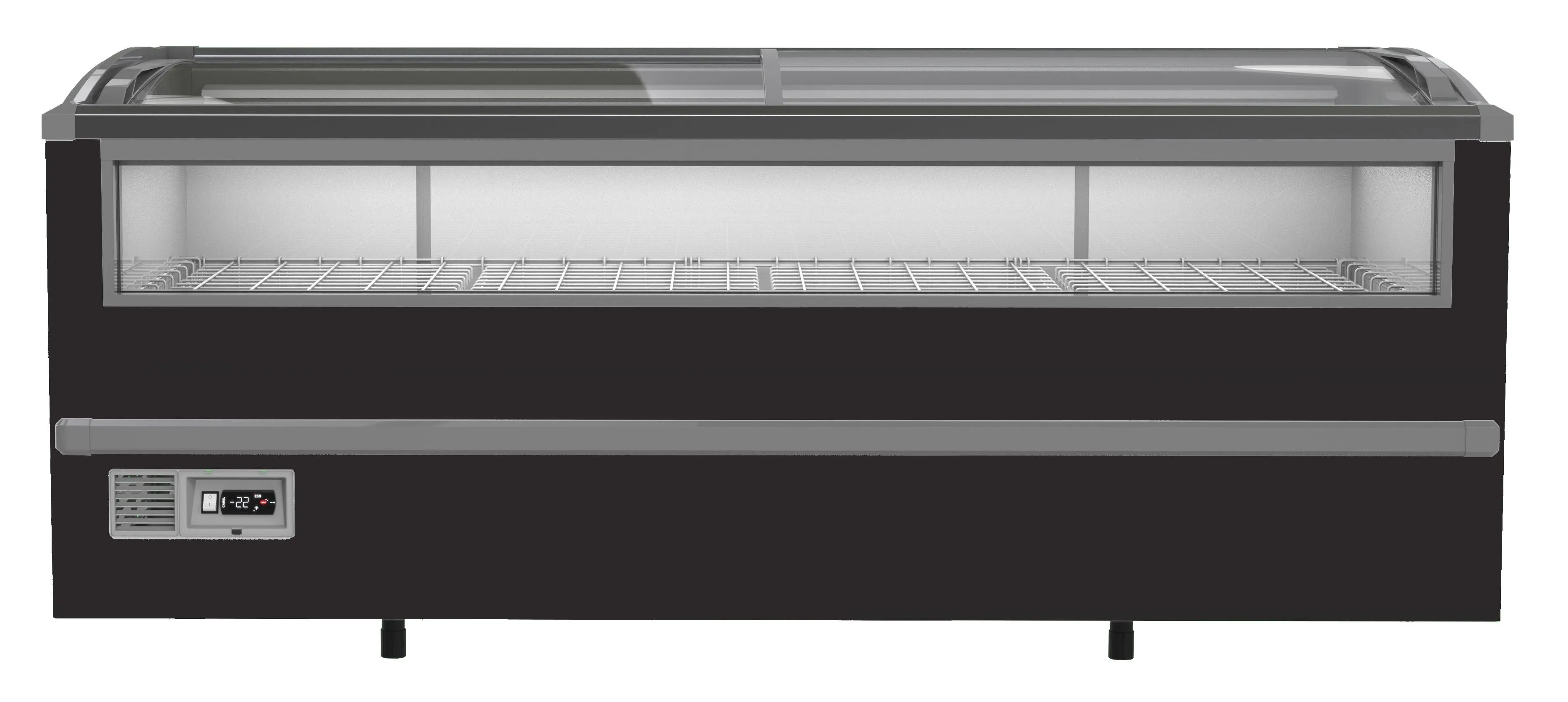 Combisteel Supermarket Display Chest Freezer Sliding Curved Glass Lid 1005 Litre - 7072.0030