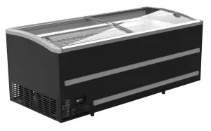 Combisteel Supermarket Display Chest Freezer Sliding Curved Glass Lid 870 Litre - 7072.0005