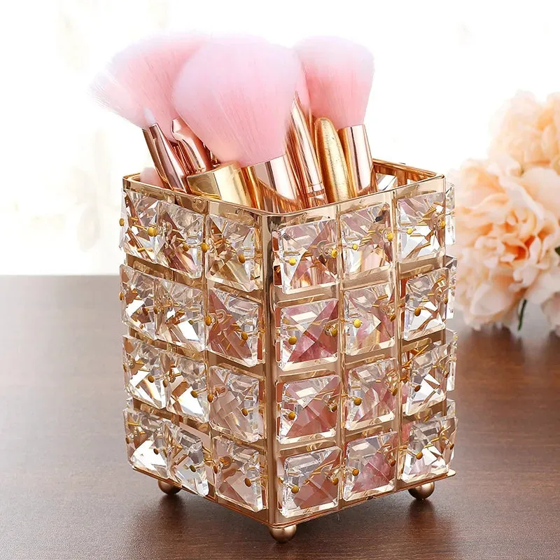 CRYSTAL MAKEUP BRUSH HOLDER