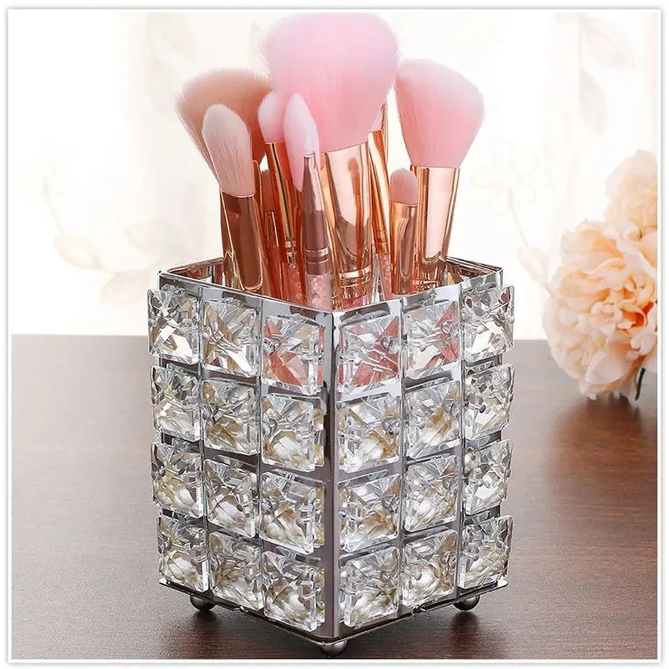 CRYSTAL MAKEUP BRUSH HOLDER