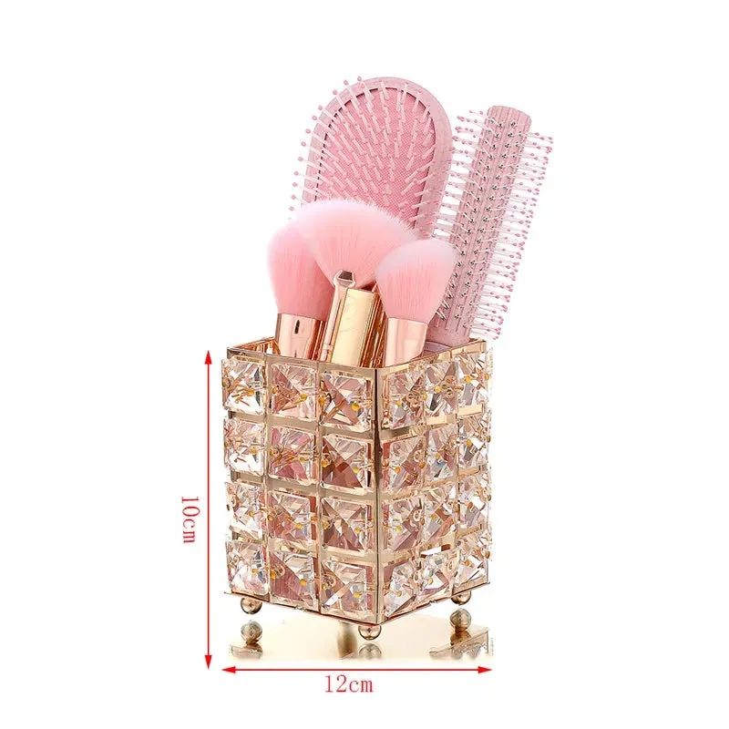 CRYSTAL MAKEUP BRUSH HOLDER