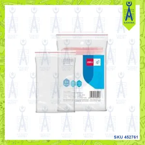 DELI3024 STORAGE ZIP LOCK BAG 10 X 13CM 100'S #5