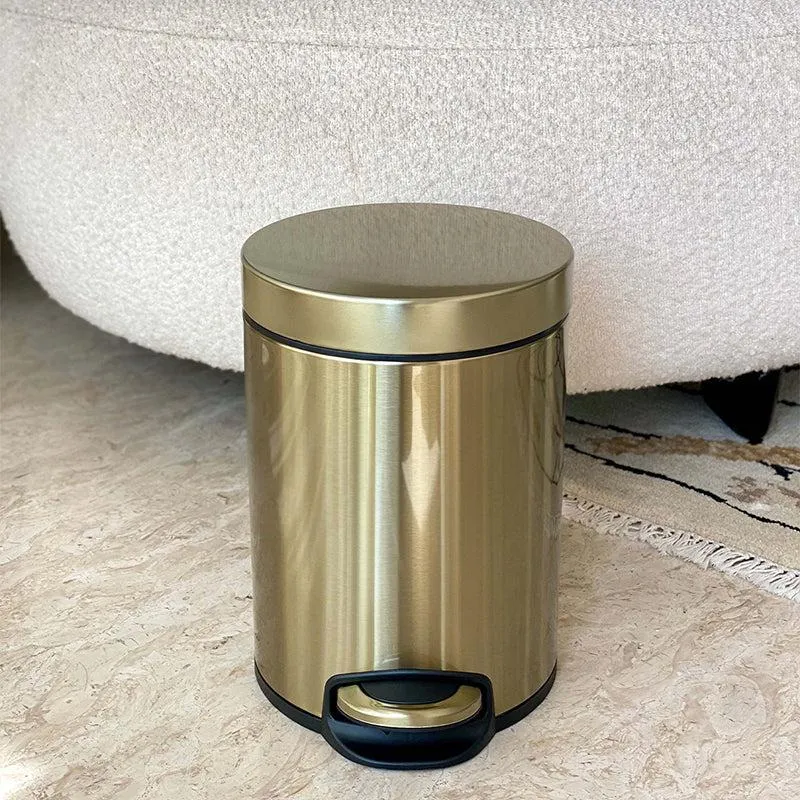 Dolores Metal Dustbin With Pedal - Big