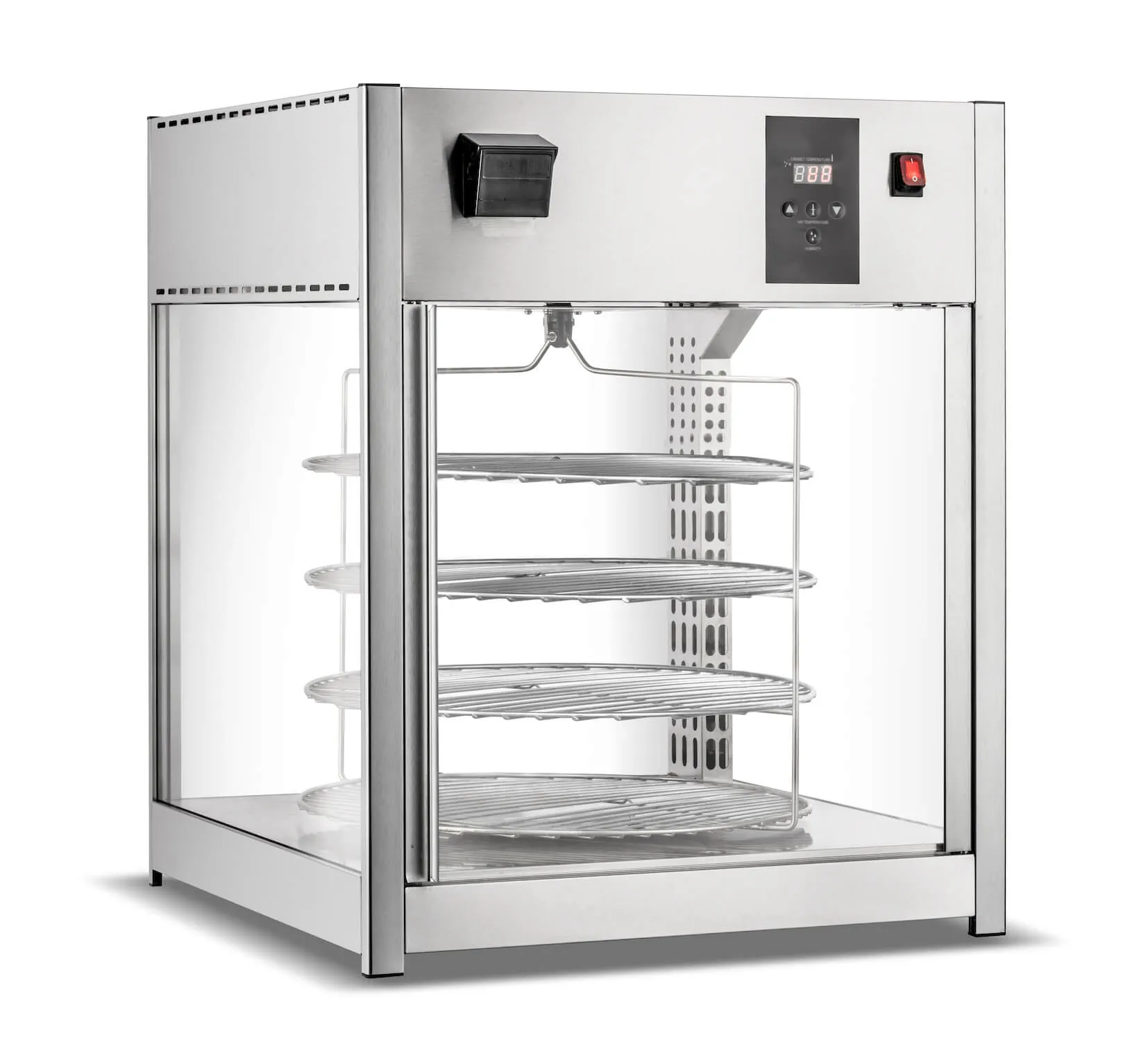 Empire Heated Pizza Warmer Display Case 4 x 18 Inch 158 Litre - EMP-158-C