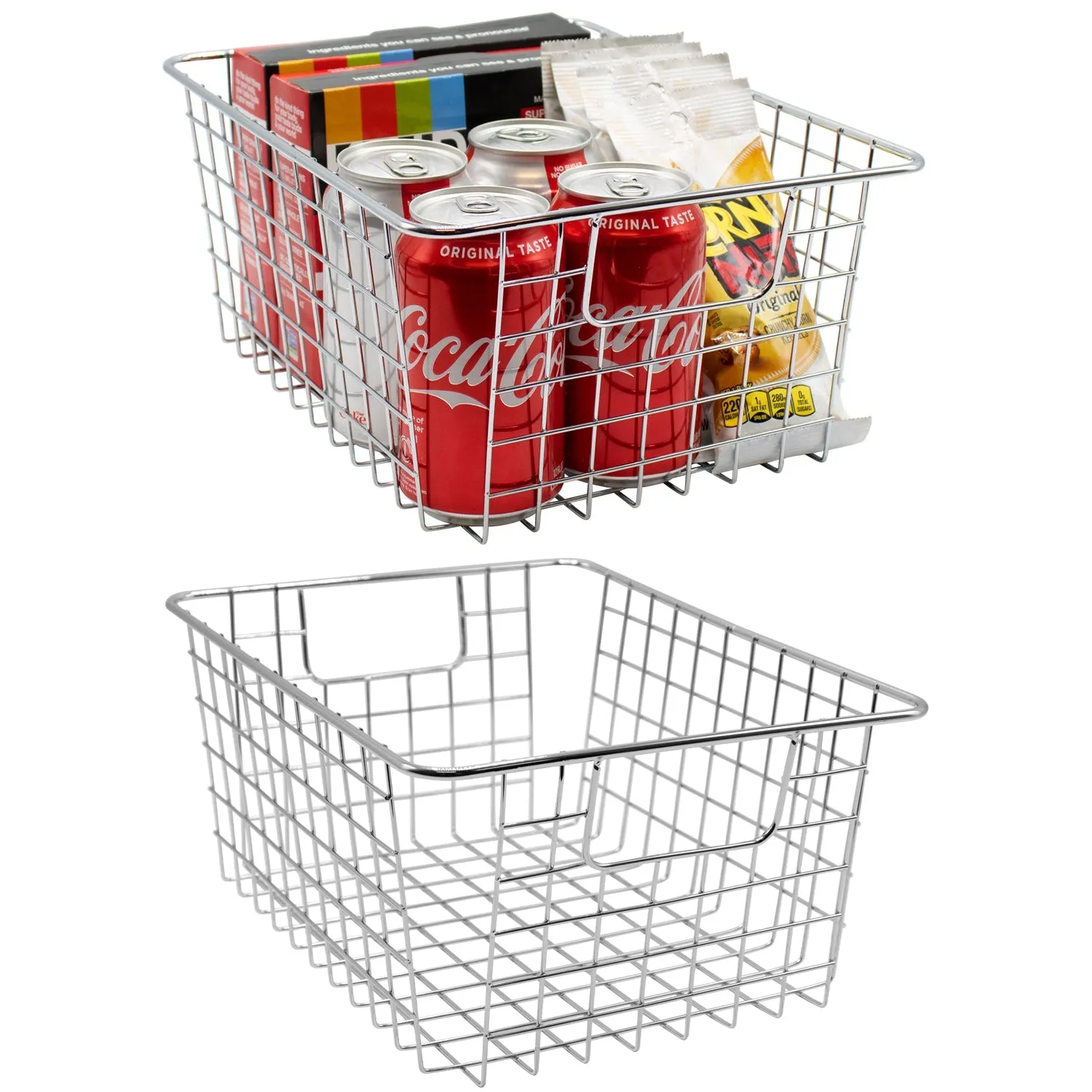 Farmhouse Wire Storage Bins (2 Pack)