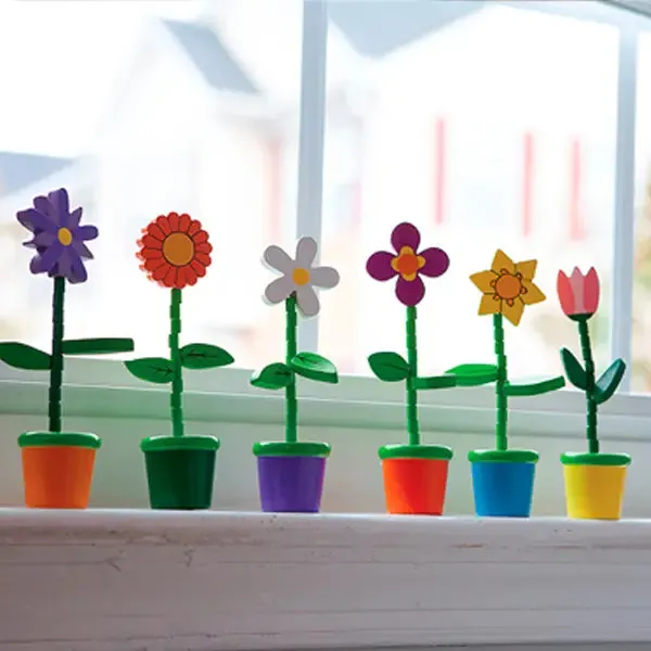 Flower Push Puppets