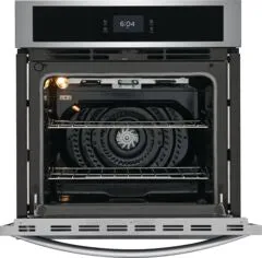 Frigidaire Stainless Steel 27" Single Electric Wall Oven with Fan Convection (3.8 Cu.Ft.) - FCWS2727AS