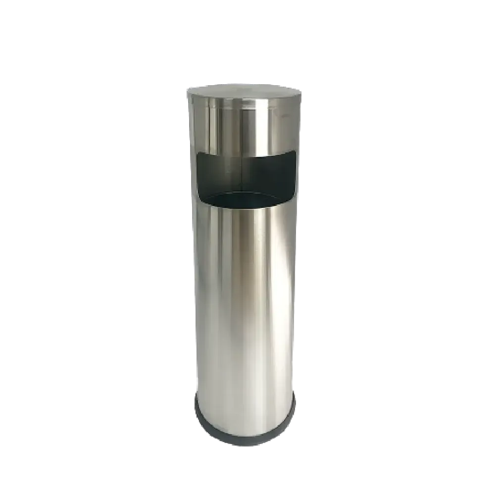 FT1A Dustbin | 28L | Stainless Steel Bin | Lobby Bin | Trash Bin | Ashtray Bin | Outdoor Bin