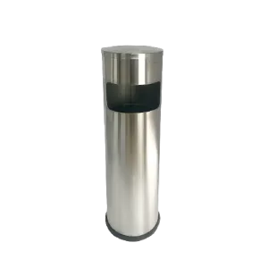 FT1A Dustbin | 28L | Stainless Steel Bin | Lobby Bin | Trash Bin | Ashtray Bin | Outdoor Bin