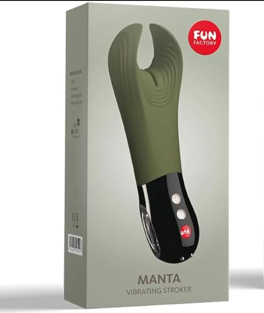 Fun Factory ''Manta'' Male Stroker Vibe -Green