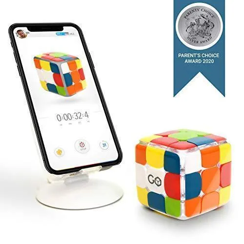 GoCube The Connected Electronic Bluetooth Rubik's Cube: Award-Winning app Enabled STEM Puzzle for All Ages. Free app