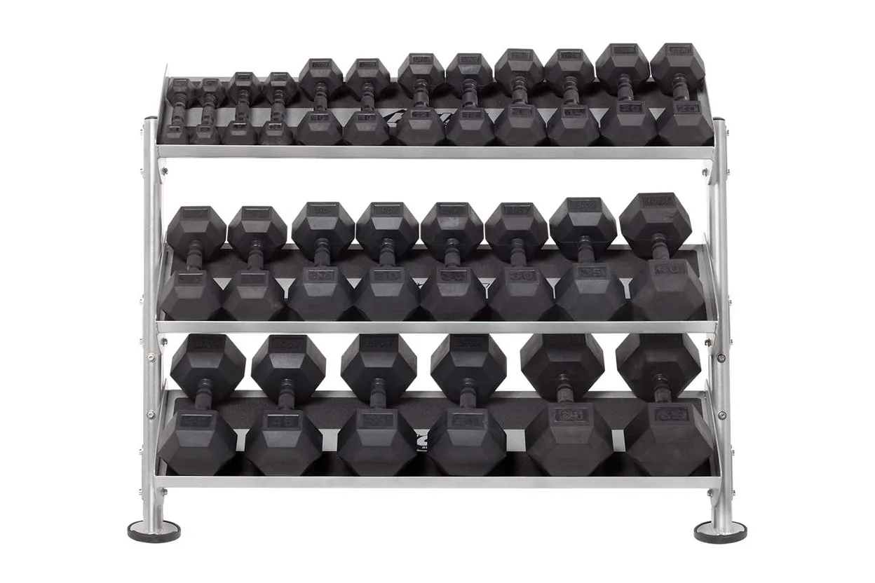 Hoist 48" 2-Tier Dumbbell Rack w/ Optional 3rd Tier (HF-5461-OPT-48)