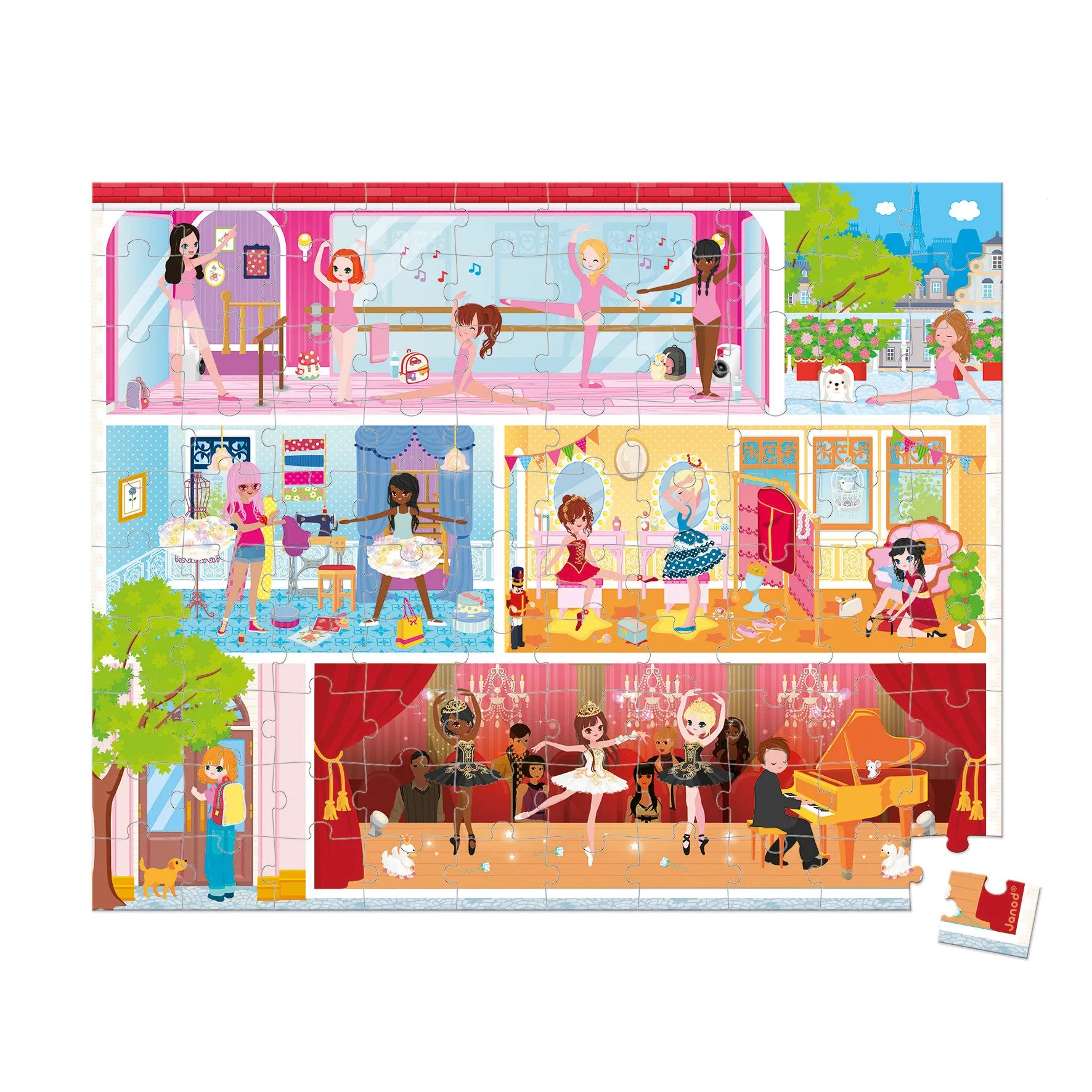 Janod Hat Boxed Dance Academy Puzzle