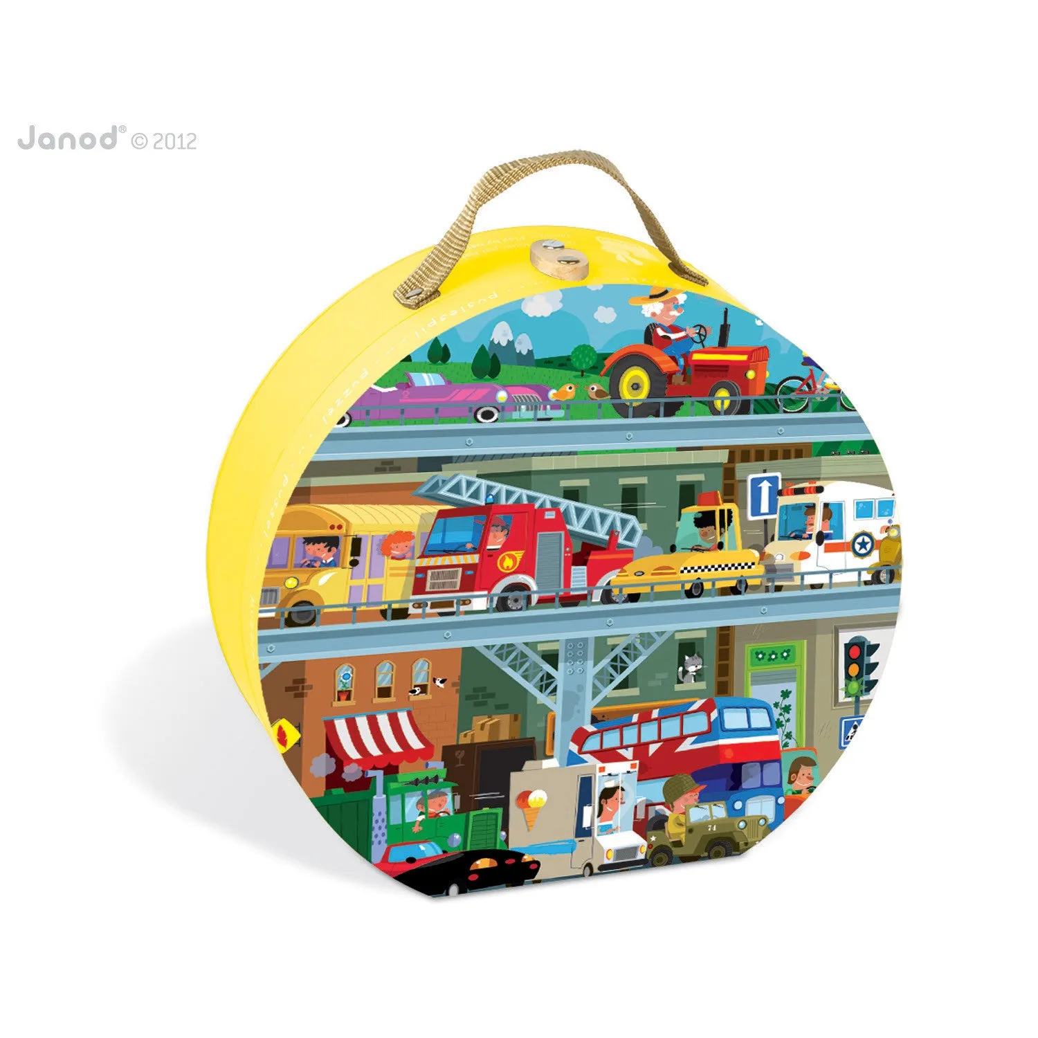 Janod Hat Boxed Vehicles Puzzle