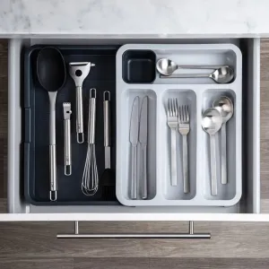 Joseph Joseph Versliy Drawer Store Grey Cutlery Tray | 6 x 12 x 12 inches