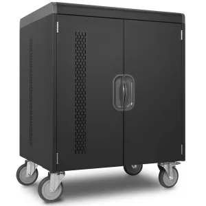 Kensington AC32 Notebook/Laptop/iPad Security Charging Cabinet Trolley Black