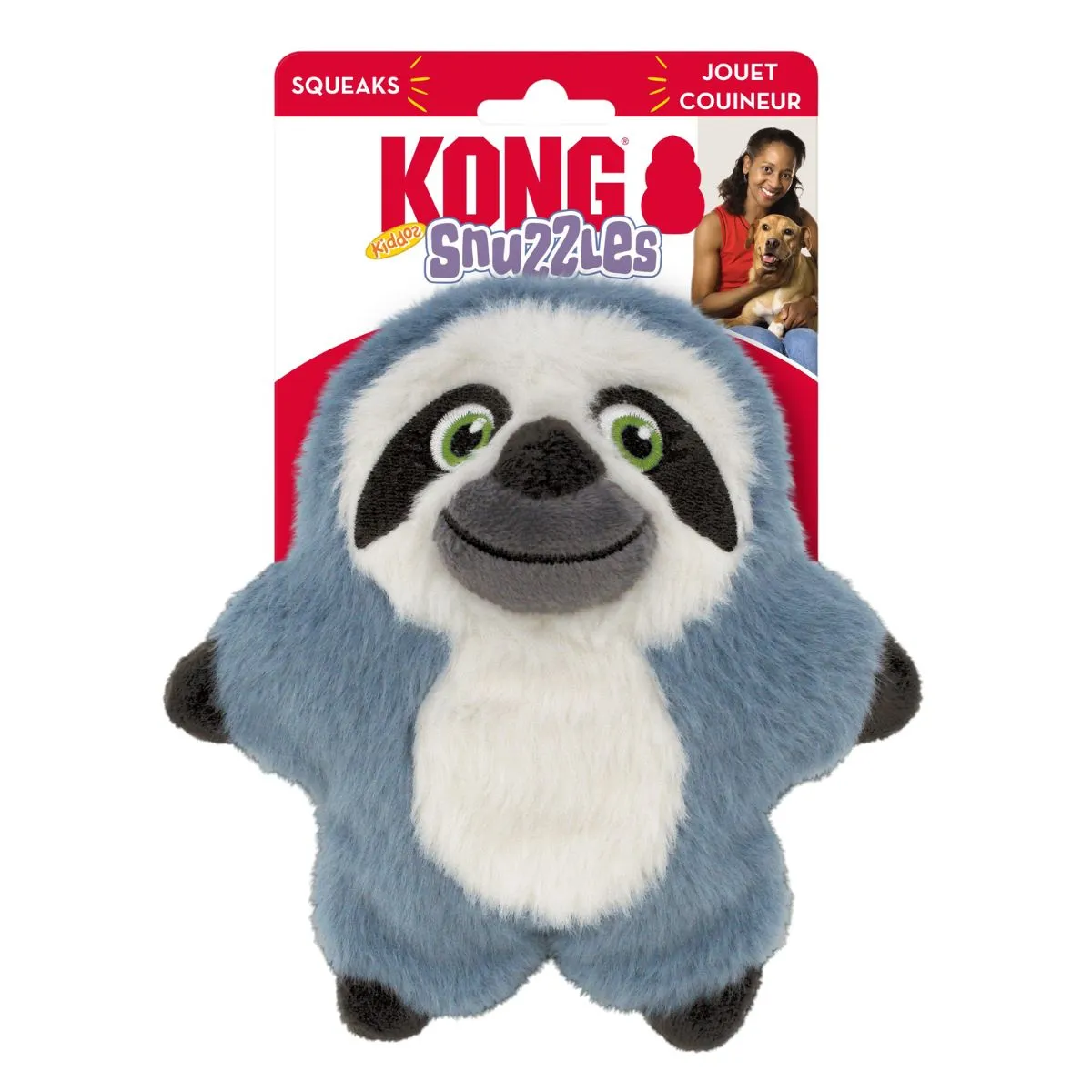 Kong Snuzzles Sloth Dog Toy Small