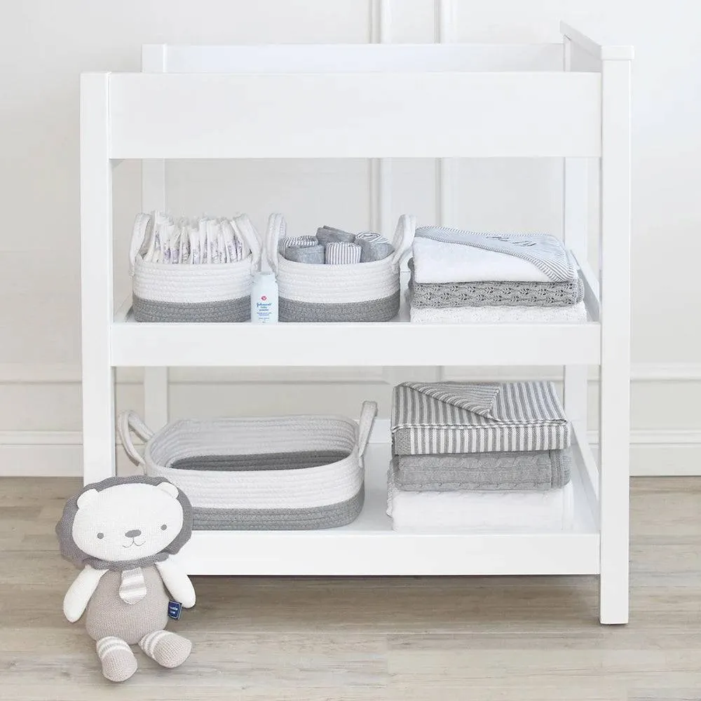 Living Textiles | 3pc Storage Set - Grey/white