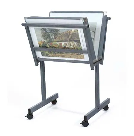 Mini Art Bin Browser with Wide Angle Tray | 24" Wide x 19" High x 8 1/2" Deep