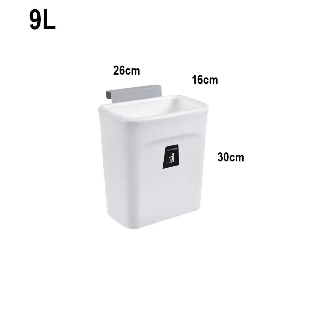 MODECO Dustbin | Kitchen Hanging Dustbin | Rubbish Bin | 9L | Recycle Bin | Dustbin Wall Mounted