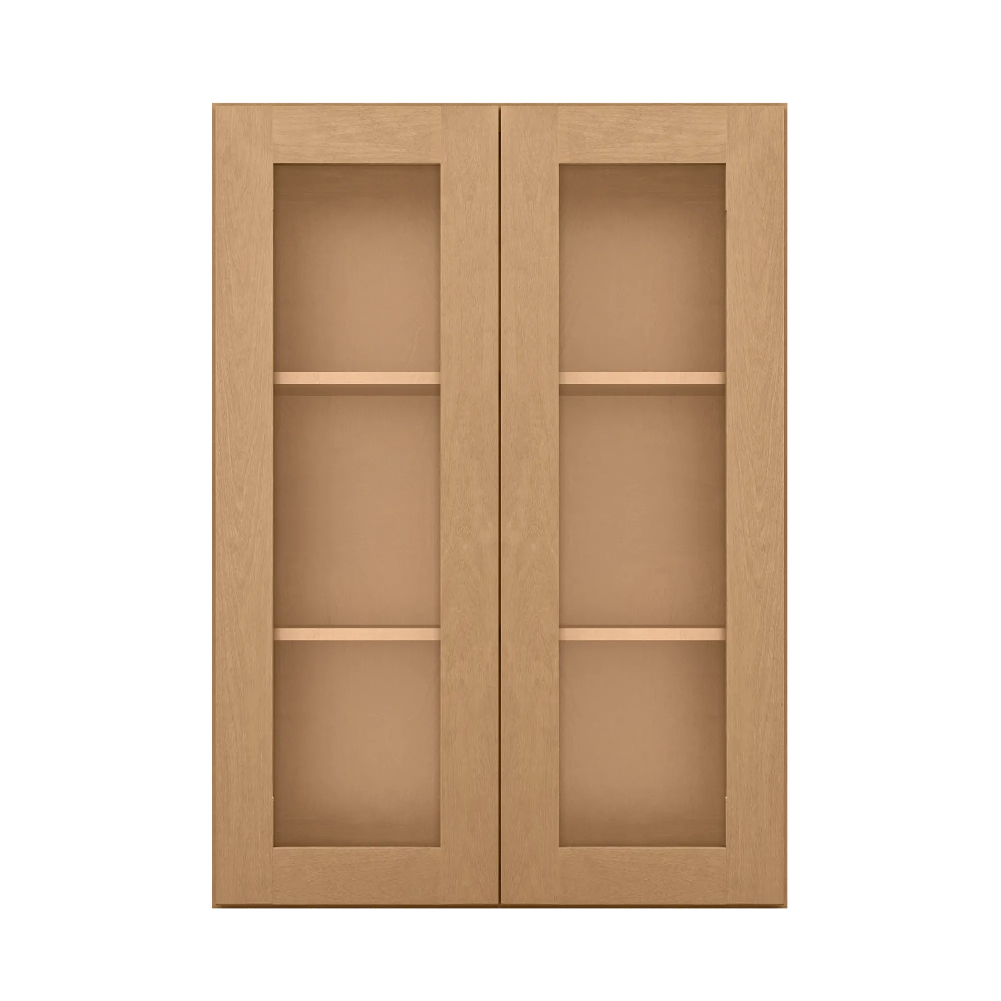 Mullion Door Wall Kitchen Cabinet WMD3042 Shaker Toffee 30 in. width 42 in. height 12 in. depth